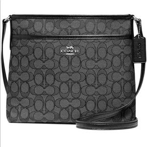 Coach Outlined Zip File Crossbody
